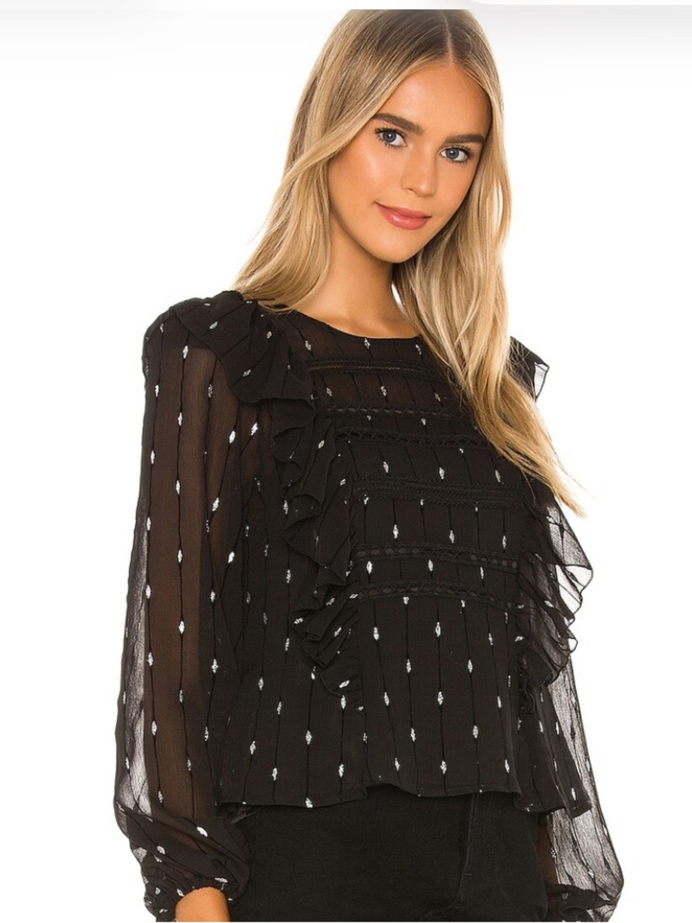 Tularosa | Sheila Blouse | Black | Size M - Picture 2 of 6
